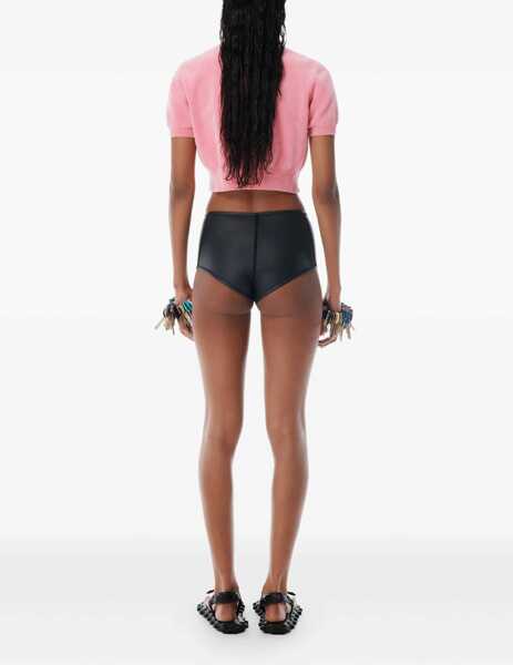 Tricouri Alexander Wang Chenille Pullover In Cotton Blend With Logo PINK Femei (BM 18579589) 3