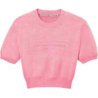 Tricouri Alexander Wang Chenille Pullover In Cotton Blend With Logo