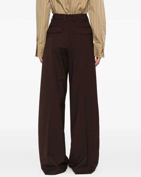 Pantaloni casual The Latest Billie Pants BROWN Femei (BM 18579601) 4