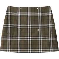 Fuste Check-Pattern Mini Skirt Femei
