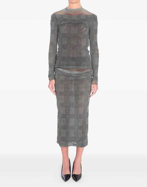 Bluze Jean Paul Gaultier Body Shadow And Prince Of Wales Top GREY Femei (BM 18579628) 2