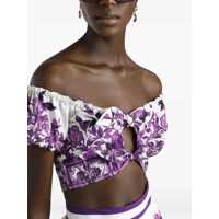 Bluze Dolce & Gabbana Dama - Bluze Dolce & Gabbana Top With Maiolica Print PURPLE Femei (BM 18579667) - B-mall.ro