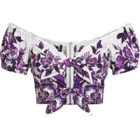 Bluze Top With Maiolica Print Femei