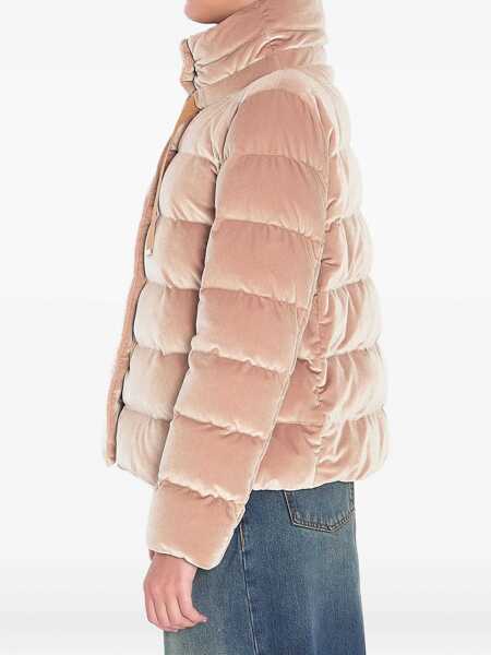 Bomber jacket Herno Velvet-Effect Puffer Jacket BEIGE Femei (BM 18579679) 3