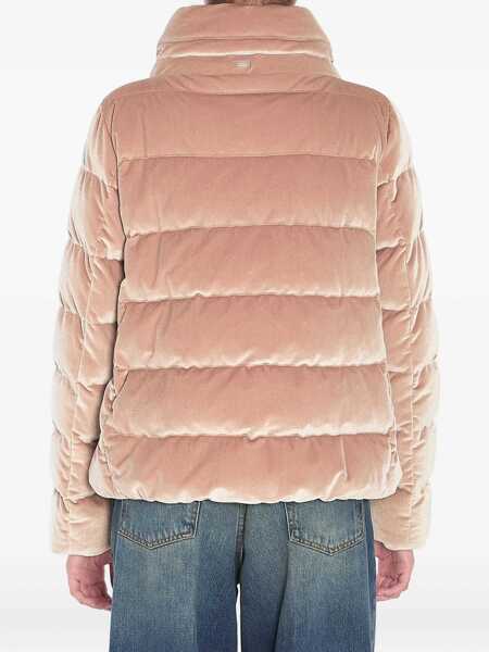 Bomber jacket Herno Velvet-Effect Puffer Jacket BEIGE Femei (BM 18579679) 4