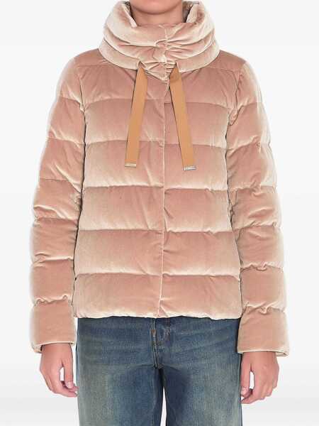 Bomber jacket Herno Velvet-Effect Puffer Jacket BEIGE Femei (BM 18579679) 1