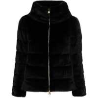 Bomber jacket Faux-Furt Puffer Jacket Femei