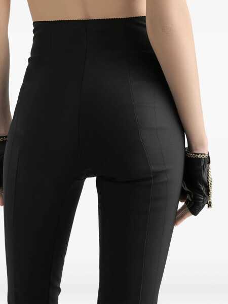 Colanti Dolce & Gabbana Leggings In Stretch Satin BLACK Femei (BM 18579688) 5