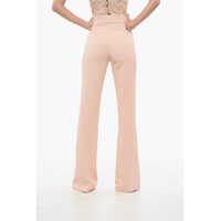 Imbracaminte Dama pagina 402 - Pantaloni casual Elisabetta Franchi Front Pleated Bootcut Pants Pink Femei (BM 18579757) - B-mall.ro