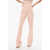 Elisabetta Franchi Front Pleated Bootcut Pants Pink