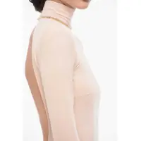 Body-uri Elisabetta Franchi Dama - Body-uri Elisabetta Franchi Bare Back Bodysuit With Jeweled Detail Pink Femei (BM 18579769) - B-mall.ro