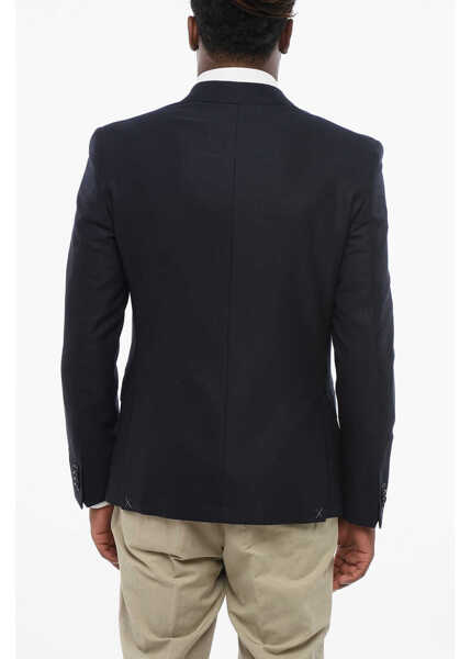 Sacouri CORNELIANI Cc Collection Virgin Wool Side Vents Blazer Blue Barbati (BM 18579775) 2