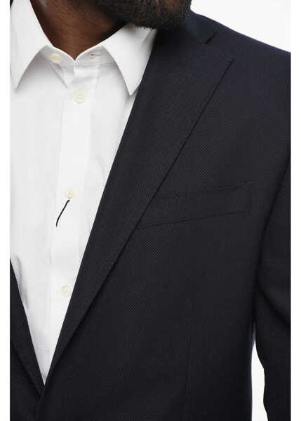 Sacouri CORNELIANI Cc Collection Virgin Wool Side Vents Blazer Blue Barbati (BM 18579775) 3