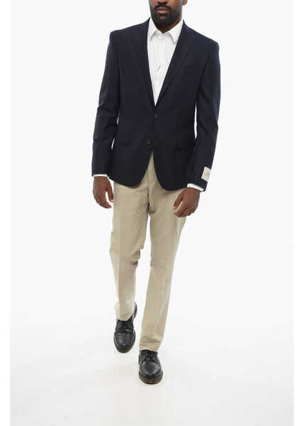 Sacouri CORNELIANI Cc Collection Virgin Wool Side Vents Blazer Blue Barbati (BM 18579775) 4