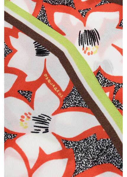 Esarfe DSQUARED2 Floral-Motif Silk Foulard Multicolor Femei (BM 18579814) 2