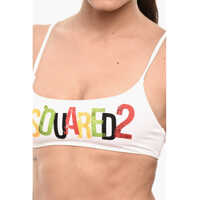 Imbracaminte Dama pagina 402 - Sutiene DSQUARED2 Bandeau Bikini Top With Maxi Logo White Femei (BM 18579826) - B-mall.ro