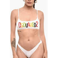 Sutiene Bandeau Bikini Top With Maxi Logo Femei
