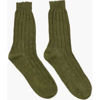 Sosete Linen Ribbed Mid-Crew Socks Barbati