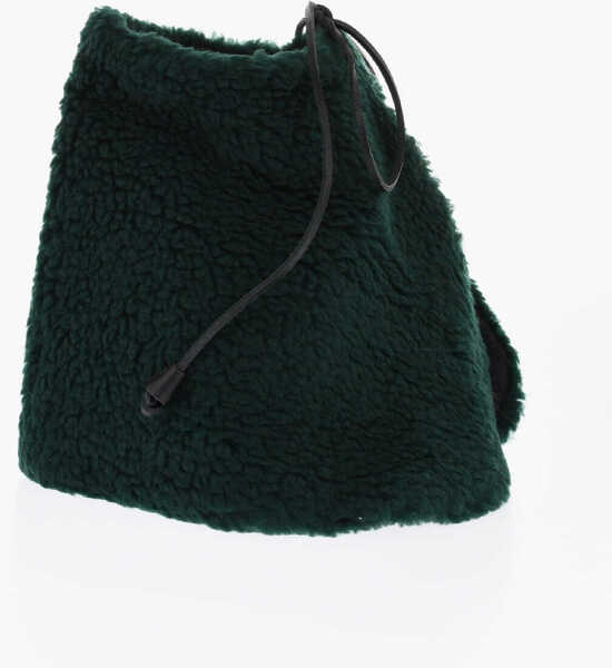 Esarfe DSQUARED2 Faux Fur Solid Color Scarf Green Femei (BM 18579850) 2