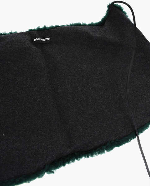 Esarfe DSQUARED2 Faux Fur Solid Color Scarf Green Femei (BM 18579850) 3