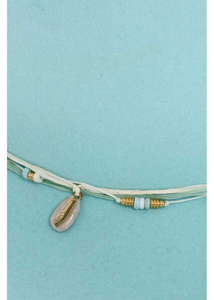 Caciuli Maison Michel Felt Zango Fedora Hat Embellished With Charms And Shells Wit Light Blue Femei (BM 18579943) 4