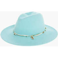 Caciuli Felt Zango Fedora Hat Embellished With Charms And Shells Wit Femei