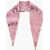 DSQUARED2 Solid Color Sequined Foulard Pink
