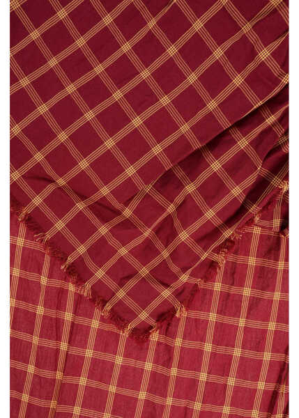 Esarfe DSQUARED2 Two-Tone Checked Scarf With Fringes Yellow Barbati (BM 18579958) 2