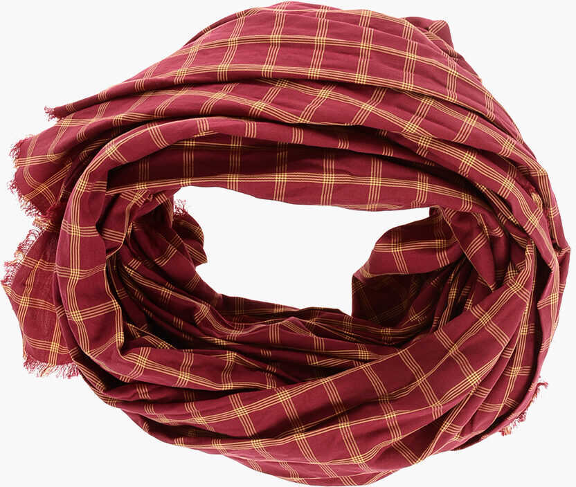 Esarfe DSQUARED2 Two-Tone Checked Scarf With Fringes Yellow Barbati (BM 18579958) 1