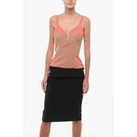 Imbracaminte Dama pagina 402 - Rochii lungi Elisabetta Franchi Stretch Fabric Sheath Dress With Color Block Pattern Multicolor Femei (BM 18579964) - B-mall.ro