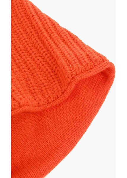 Fulare DSQUARED2 Solid Color Wool Blend Snood Orange Femei (BM 18579982) 3