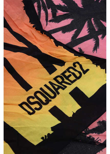 Esarfe DSQUARED2 Gradient Effect Printed Cotton Foulard Multicolor Femei (BM 18579988) 3