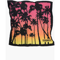 Esarfe Gradient Effect Printed Cotton Foulard Femei