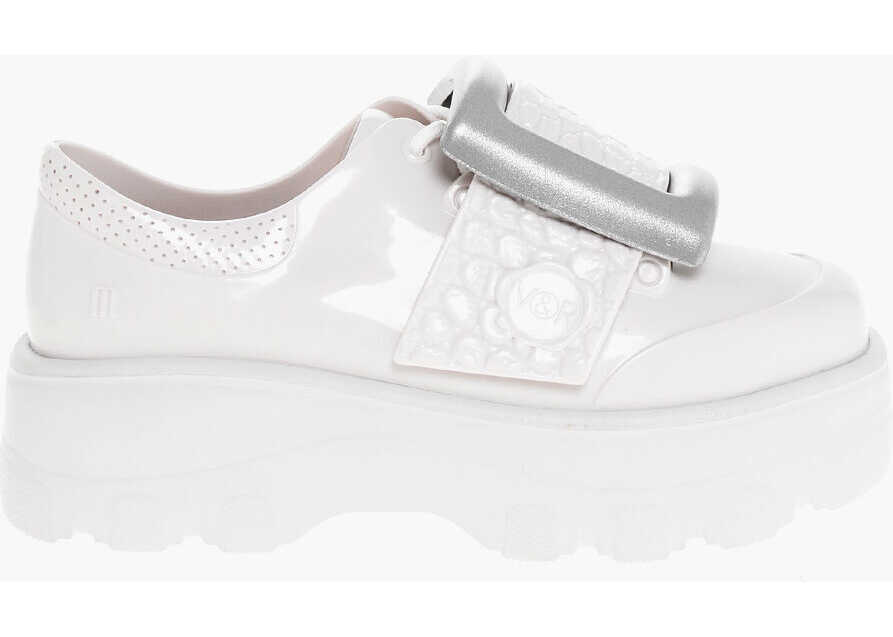 Pantofi Oxford Viktor & Rolf Melissa Pvc Kick Off Derby Shoes With Maxi Buckle 6Cm White Femei (BM 18579994) 3
