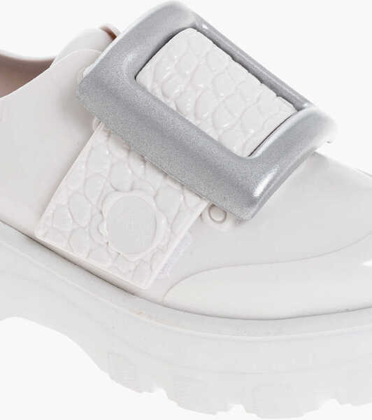 Pantofi Oxford Viktor & Rolf Melissa Pvc Kick Off Derby Shoes With Maxi Buckle 6Cm White Femei (BM 18579994) 4