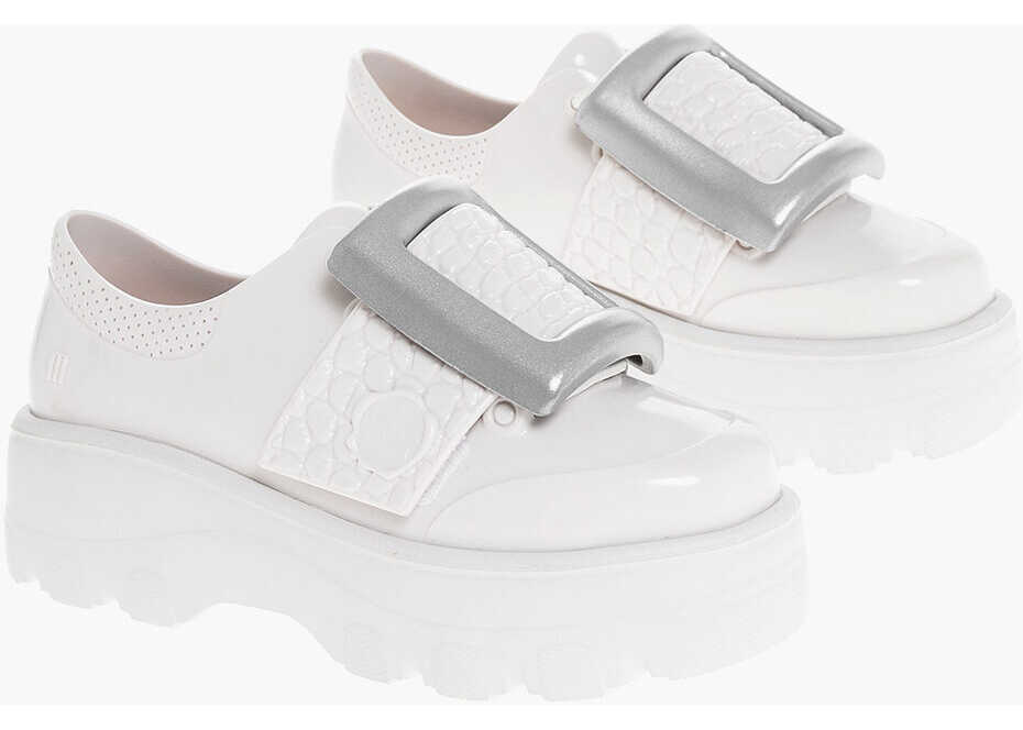 Pantofi Oxford Viktor & Rolf Melissa Pvc Kick Off Derby Shoes With Maxi Buckle 6Cm White Femei (BM 18579994) 1