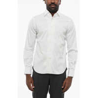 Camasi elegante Id Striped Poplin Cotton Shirt With Spread Collar Barbati