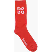 Sosete DSQUARED2 Solid Color Long Socks With Monogram