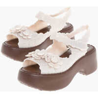 Sandale cu toc Melissa Floral-Motif Pvc Sandals With Heel 6Cm Femei