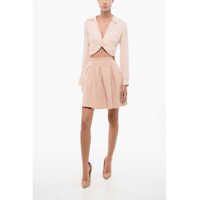 Fuste scurte Dama pagina 2 - Fuste scurte Elisabetta Franchi Jacquard Knitted Miniskirt With Monogram Motif Pink Femei (BM 18580207) - B-mall.ro