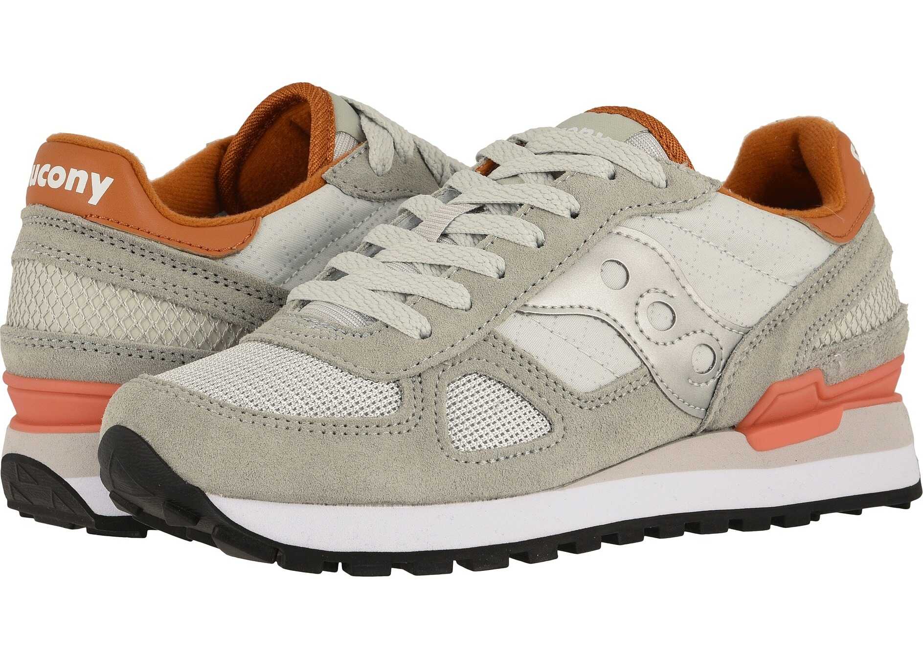 Saucony Originals Shadow Original Light Grey/Burnt Orange