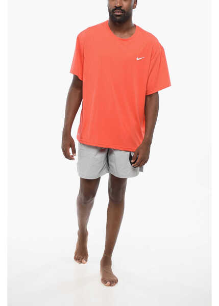 Tricouri Nike Swim Dri-Fit Hydrogu Crew-Neck T-Shirt With Contrasting Mono Red Barbati (BM 18598900) 4