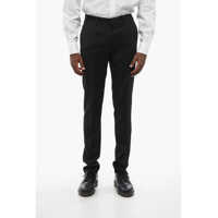 Pantaloni casual Cc Collection Twill Wool Blend Pants Barbati