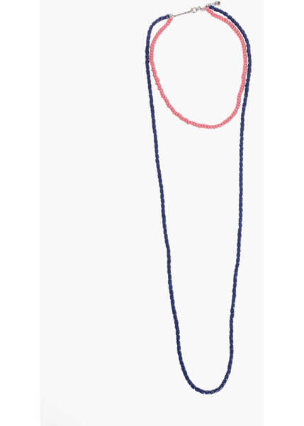 Coliere DSQUARED2 Layered Necklace With Two-Tone Resin Beads Blue Femei (BM 18598939) 1