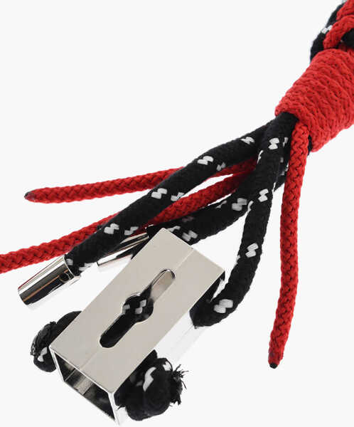 Brelocuri DSQUARED2 Fabric Keyring With Carabiner Maxi Multicolor Barbati (BM 18598960) 2