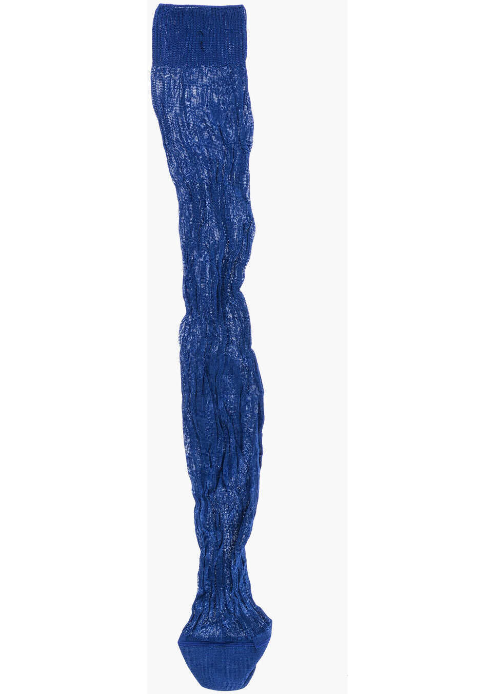 Sosete DSQUARED2 Solid Color Ribbed Long Socks Blue Femei (BM 18598963) 3