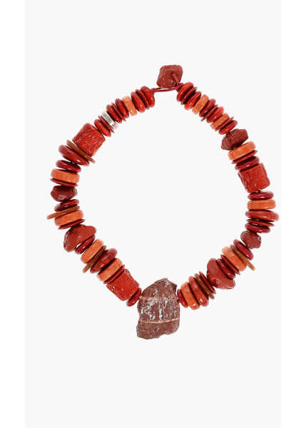 Coliere DSQUARED2 Multicolor Necklace With Maxi Stone Pendant Red Femei (BM 18598969) 1