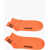 DSQUARED2 Stretch Nylon Low-Cut Socks With Contrasting Details Orange