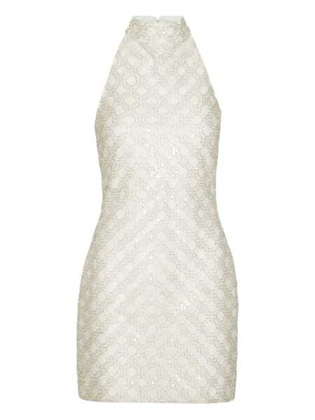 Rochii ROTATE Birger Christensen Rotate Birger Christensen Cream Mini Dress With All-Over Sequins And Halter Neck WHITE Femei (BM 18599439) 1