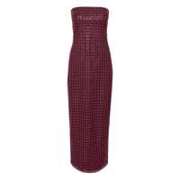Rochii Rotate Birger Christensen Long Burgundy Sheath Dress With Sequins Femei